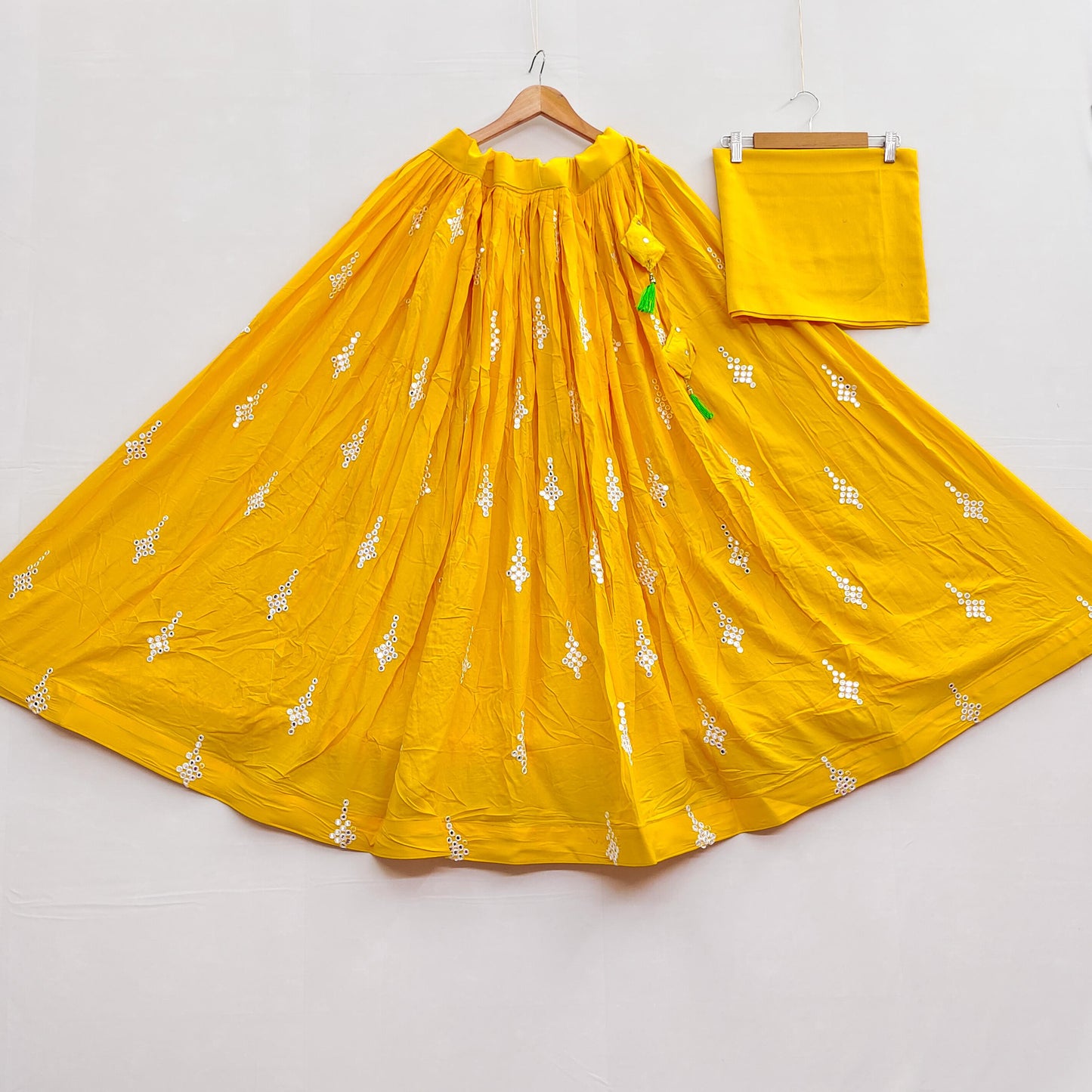 yellow Rayon Lehenga Choli