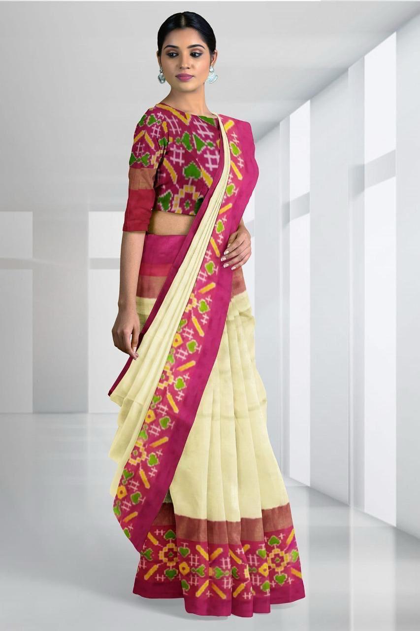 white saree silk ethnic wear