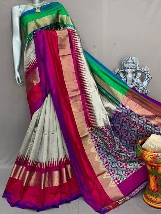 white saree silk ethnic wear