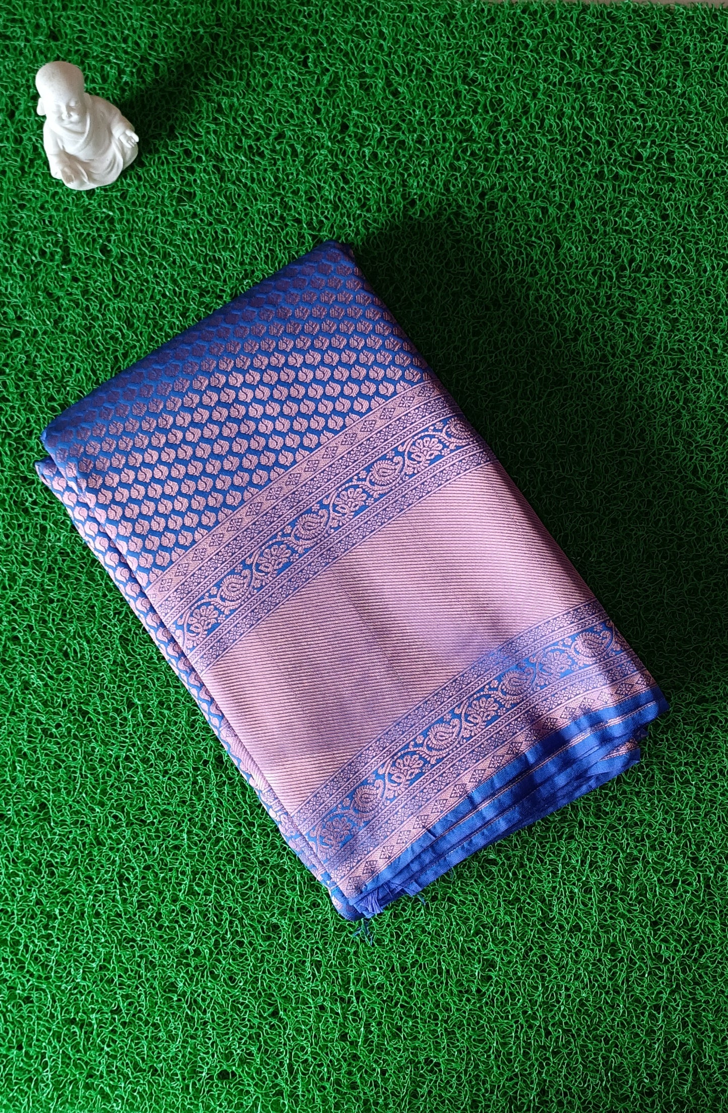 Blue Semi Silk Saree