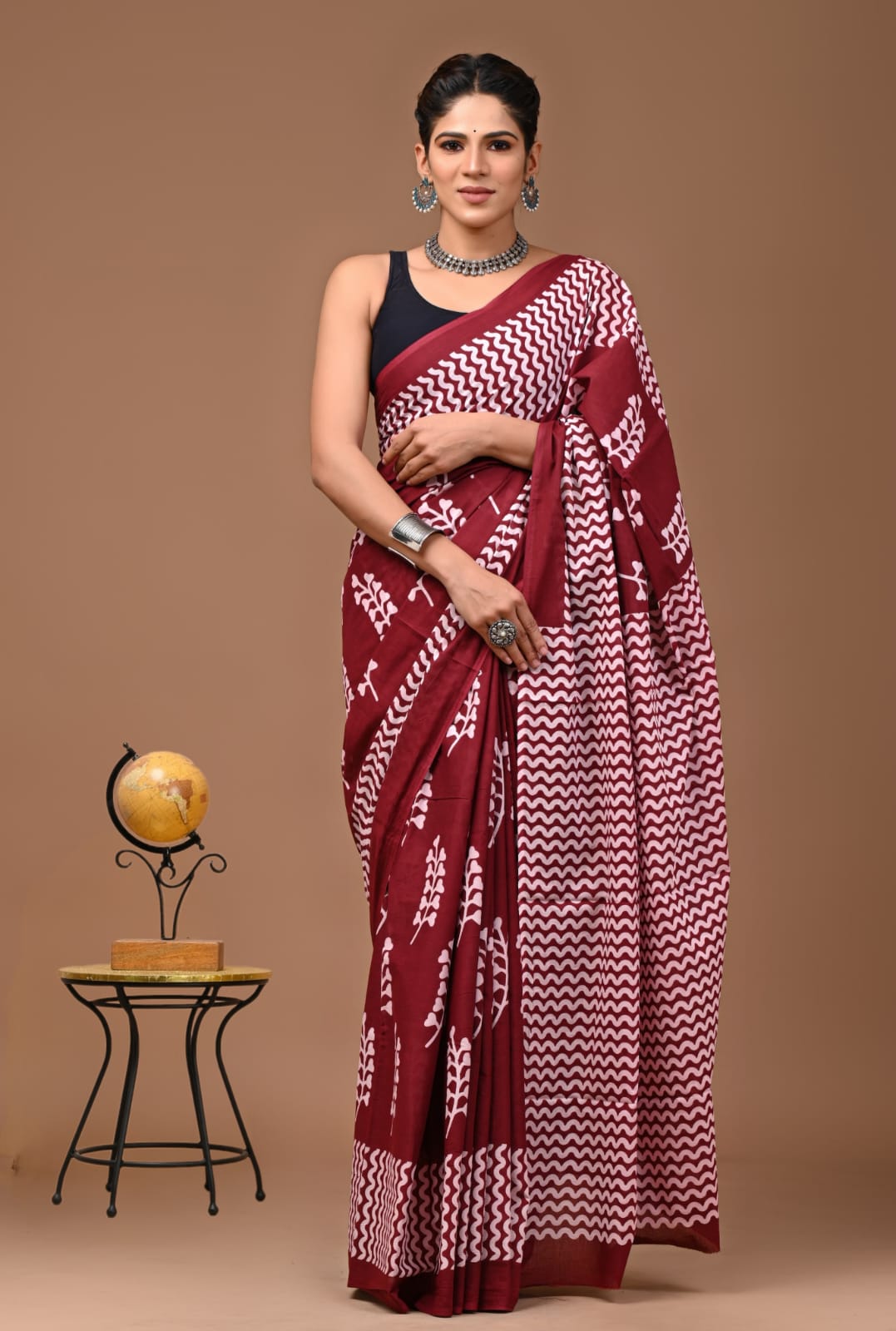 red saree cotton ethnic wear