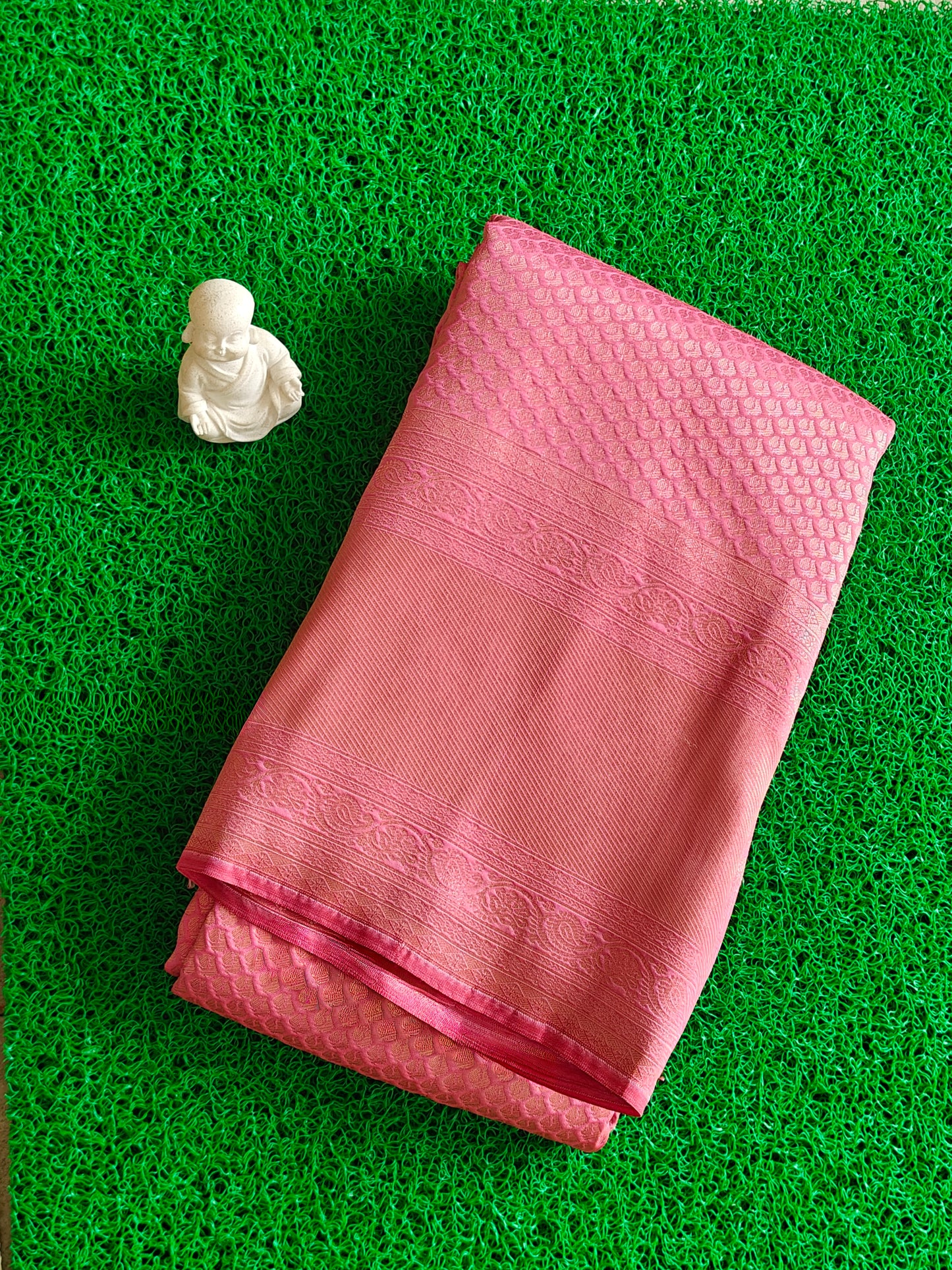 Pink Semi Silk Saree