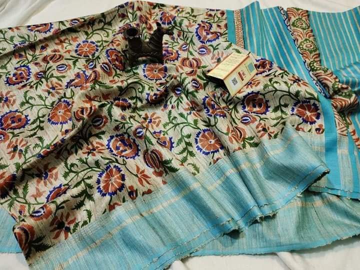 Tussar Ghicha Printed Saree
