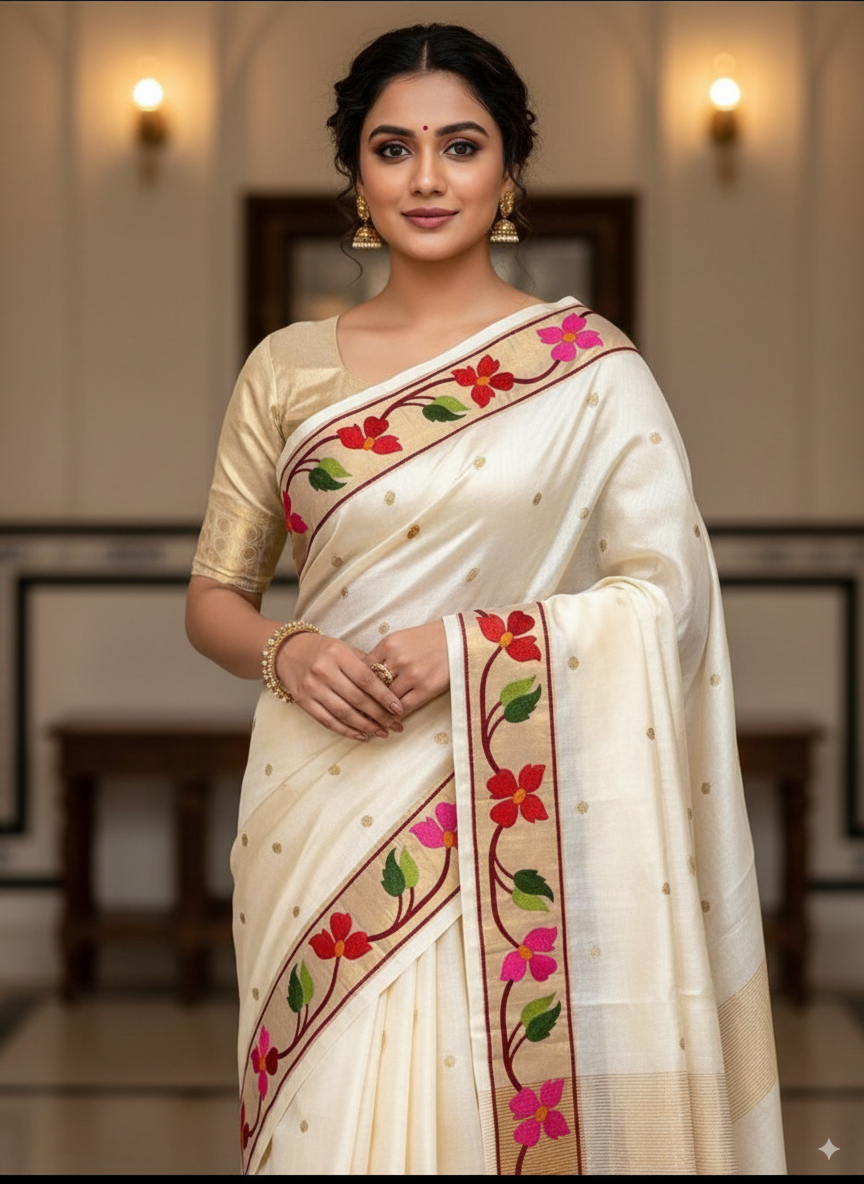 Tussar Silk Saree