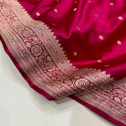 Handcrafted Banarasi Mashru Silk Saree 