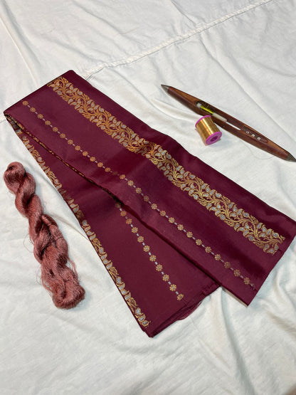 Pure Handloom Soft Silk Saree – Double Warp Weaving | Half Watta Butta Design
