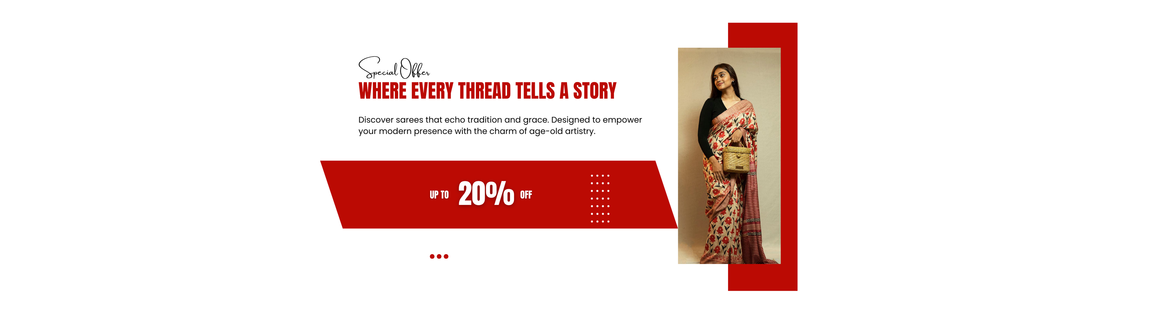 Where every thread tells a story
Discover sarees that echo tradition and grace.