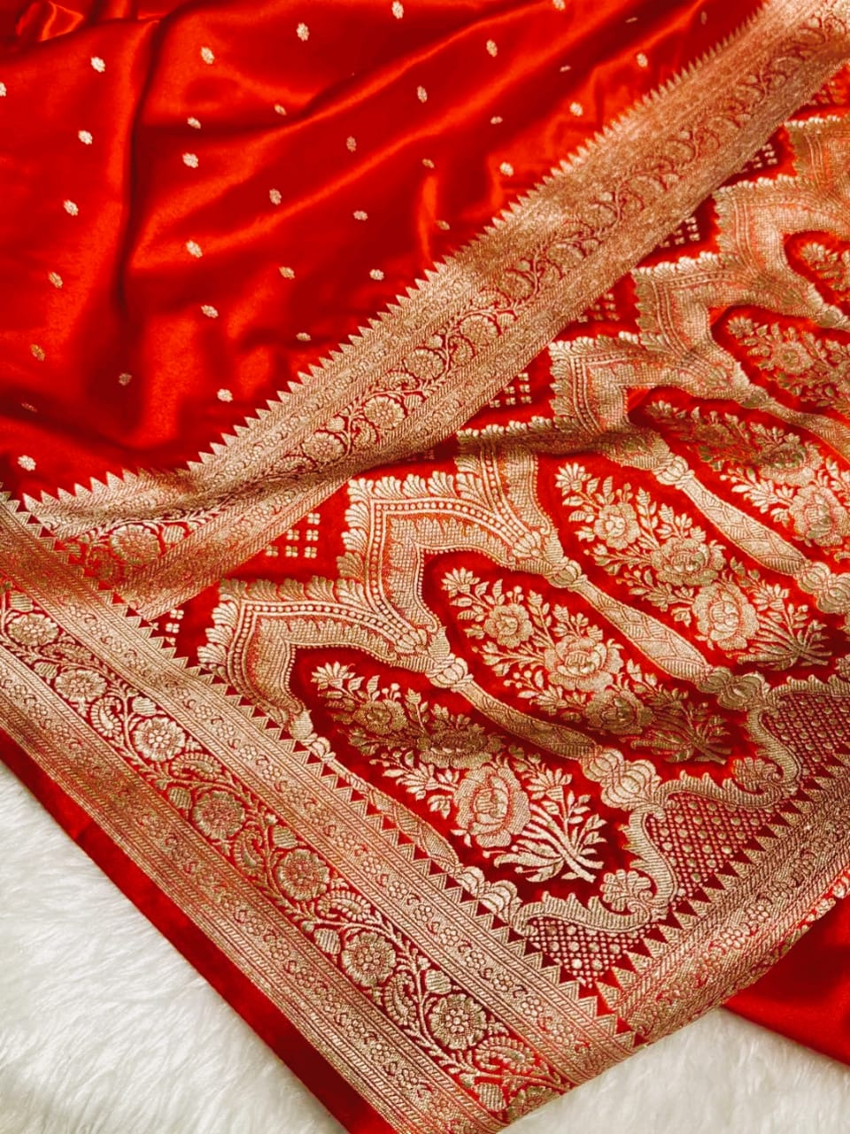 Premium Banarasi Mashru Silk Saree 