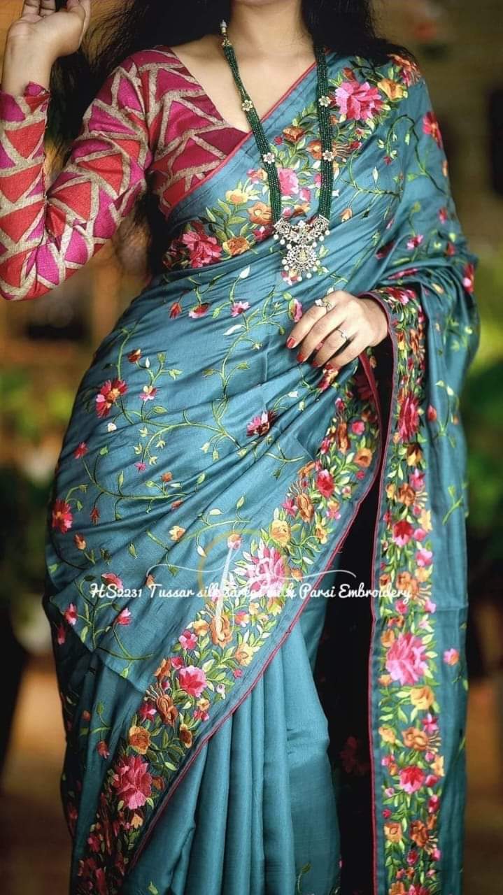 Tussar by Tussar silk saree
