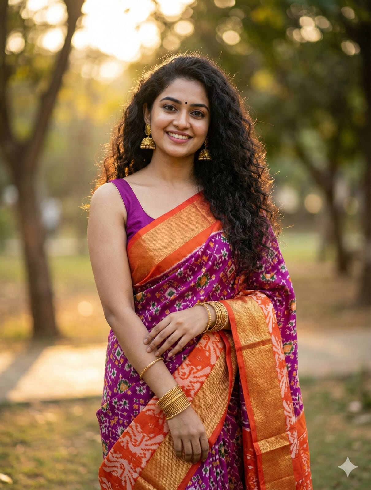 Authentic Handloom Ikkat Silk Saree | Double Weave| My Indian Vogue