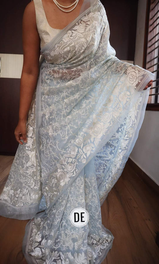 Embroidery Silk Saree