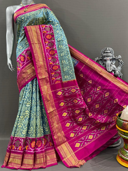Authentic Handwoven Ikkat Saree