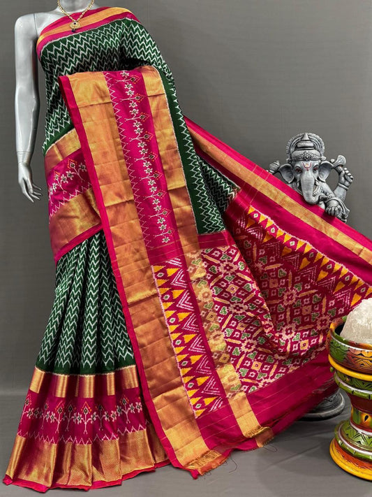 Silk Mark Certified Ikkat Saree
