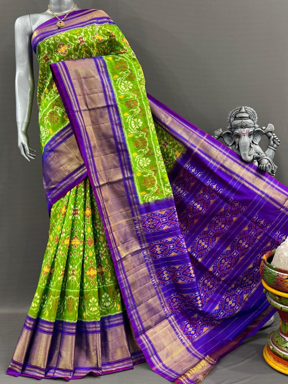 Bridal Ikkat Silk Saree