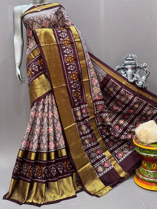 ikkat-silk-sarees-brown