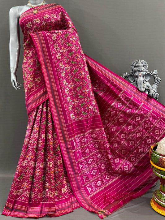 Authentic Ikkat Silk Saree