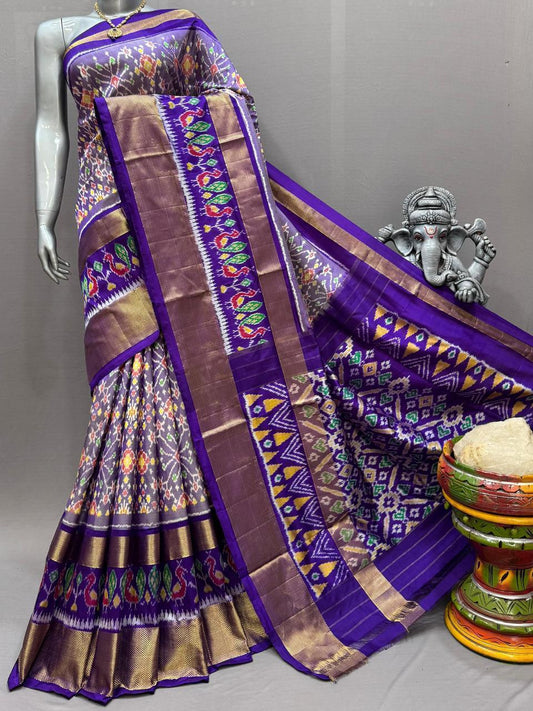 Elegant Ikkat Silk Saree 