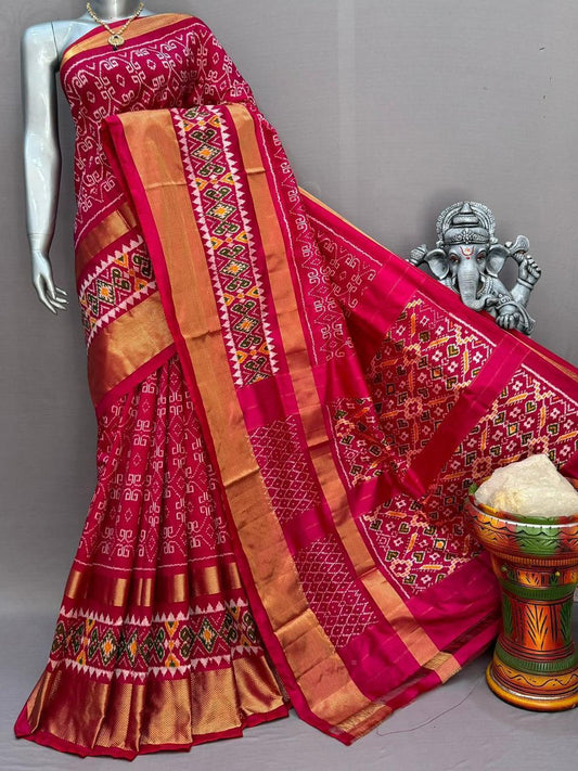 Traditional Handloom Ikkat Saree | Silk Marked | My Indian Vogue