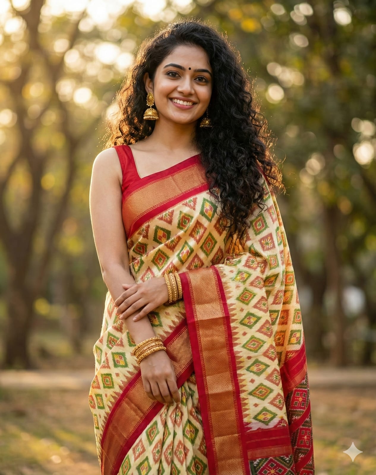 Ikkat Silk Saree | Double Weave | Silk Marked | My Indian Vogue