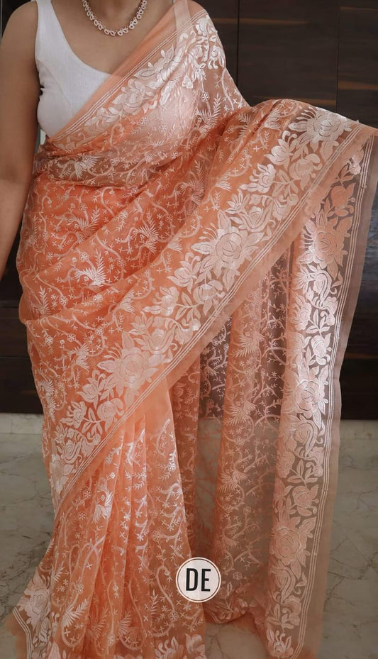 kota organza silk saree