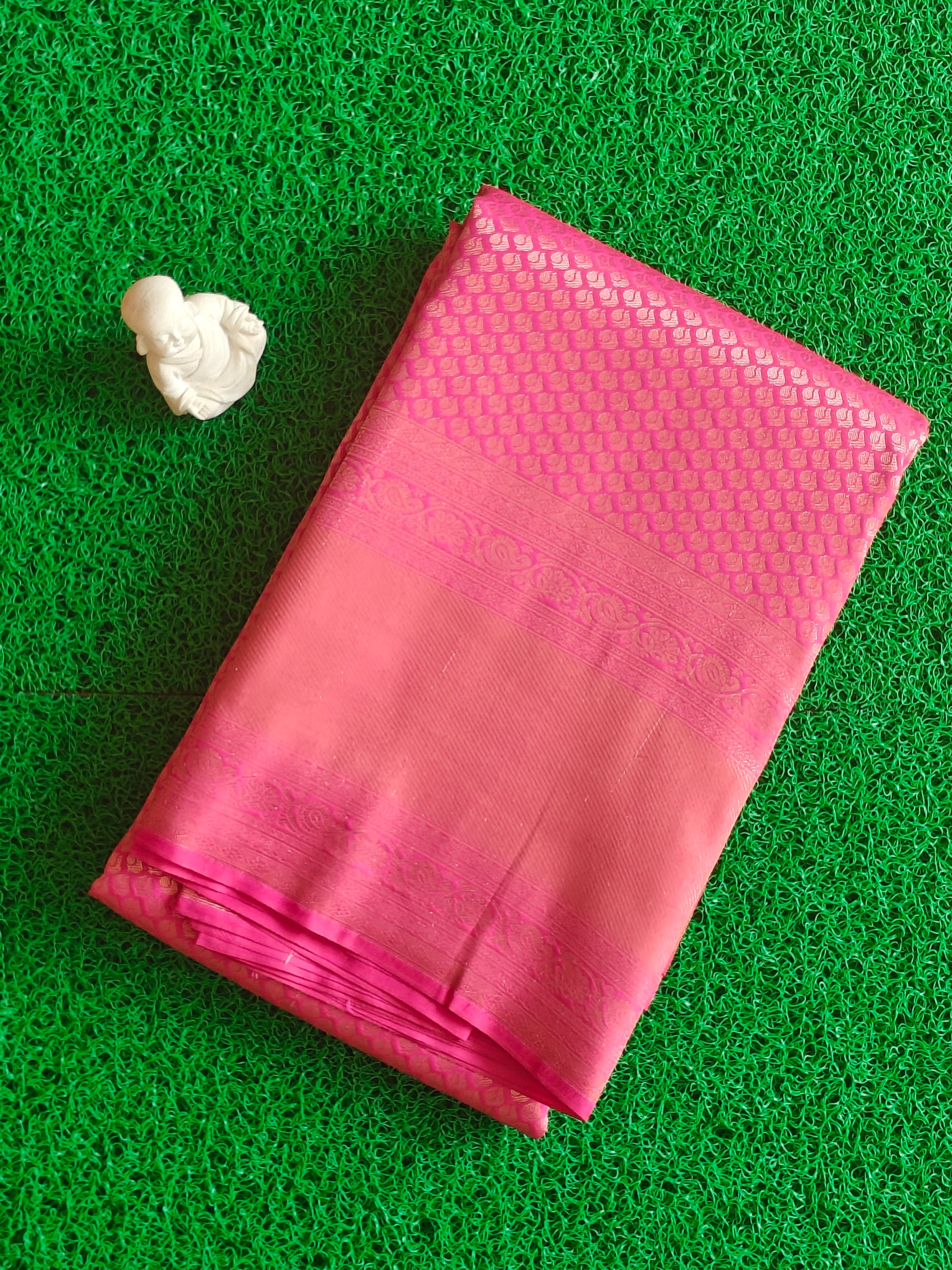 Pink semi silk Saree
