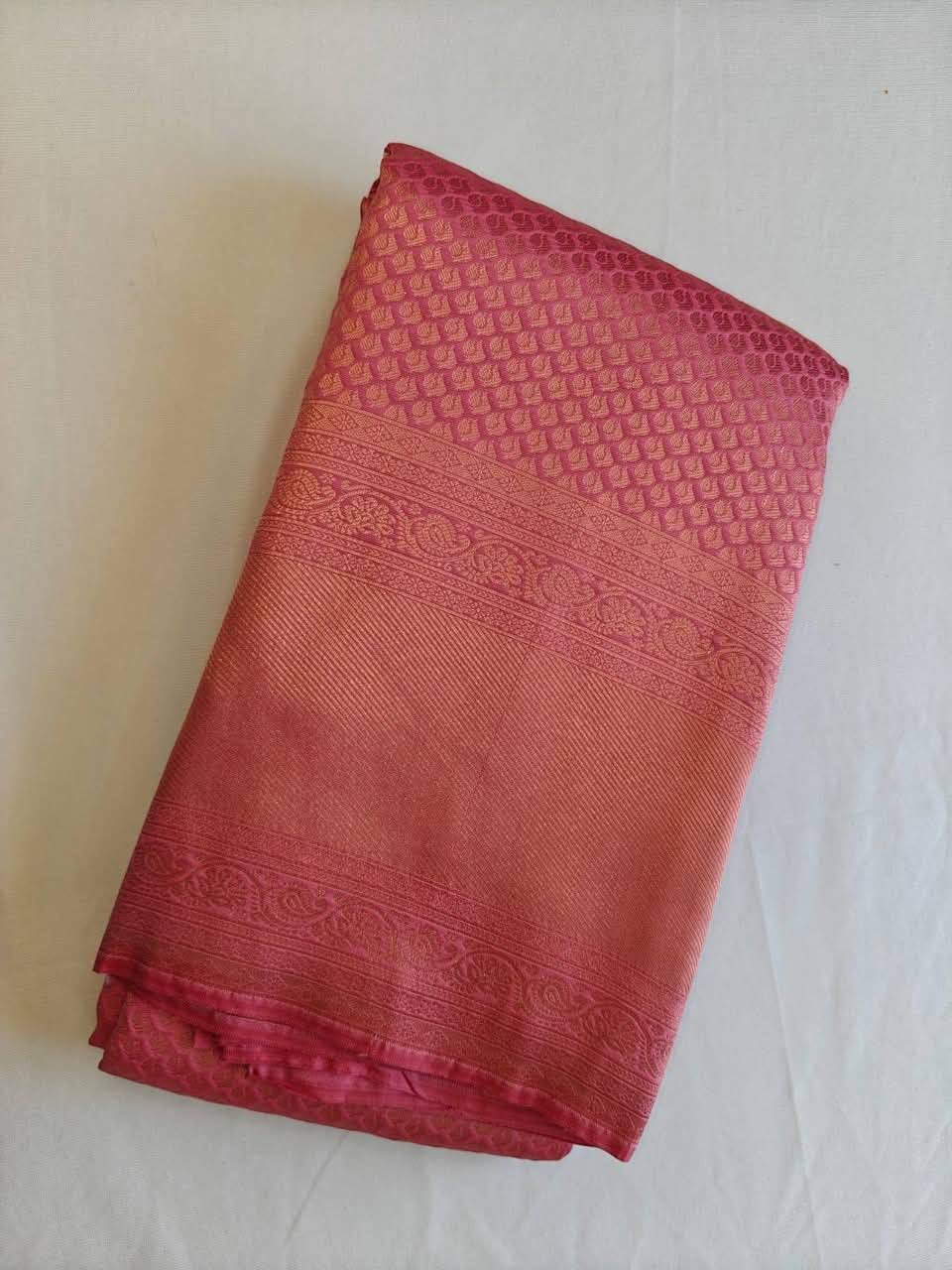 Pink Semi Silk Saree