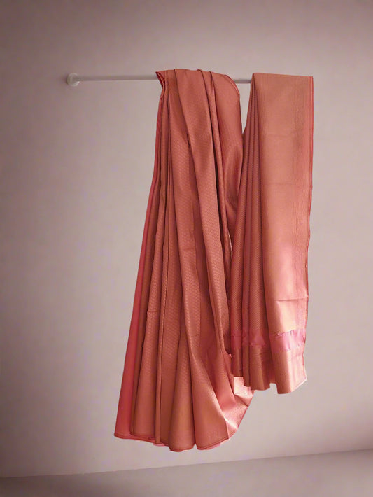 Pink Semi Silk Saree