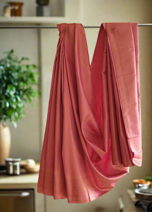 Pink Semi Silk Saree