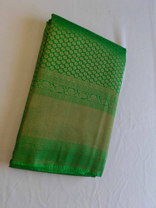 Green Semi Silk Saree