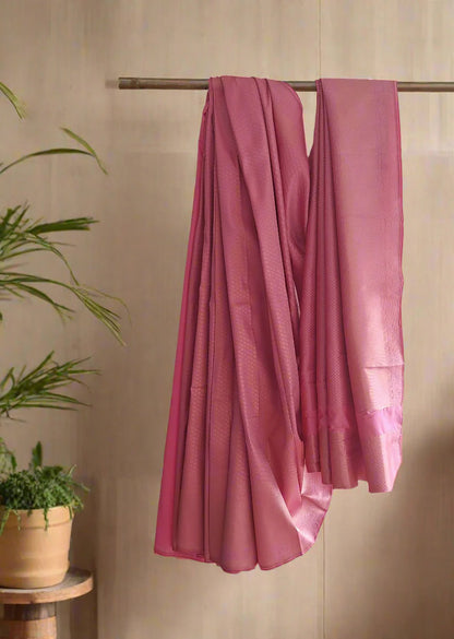 Pink Semi Silk Saree
