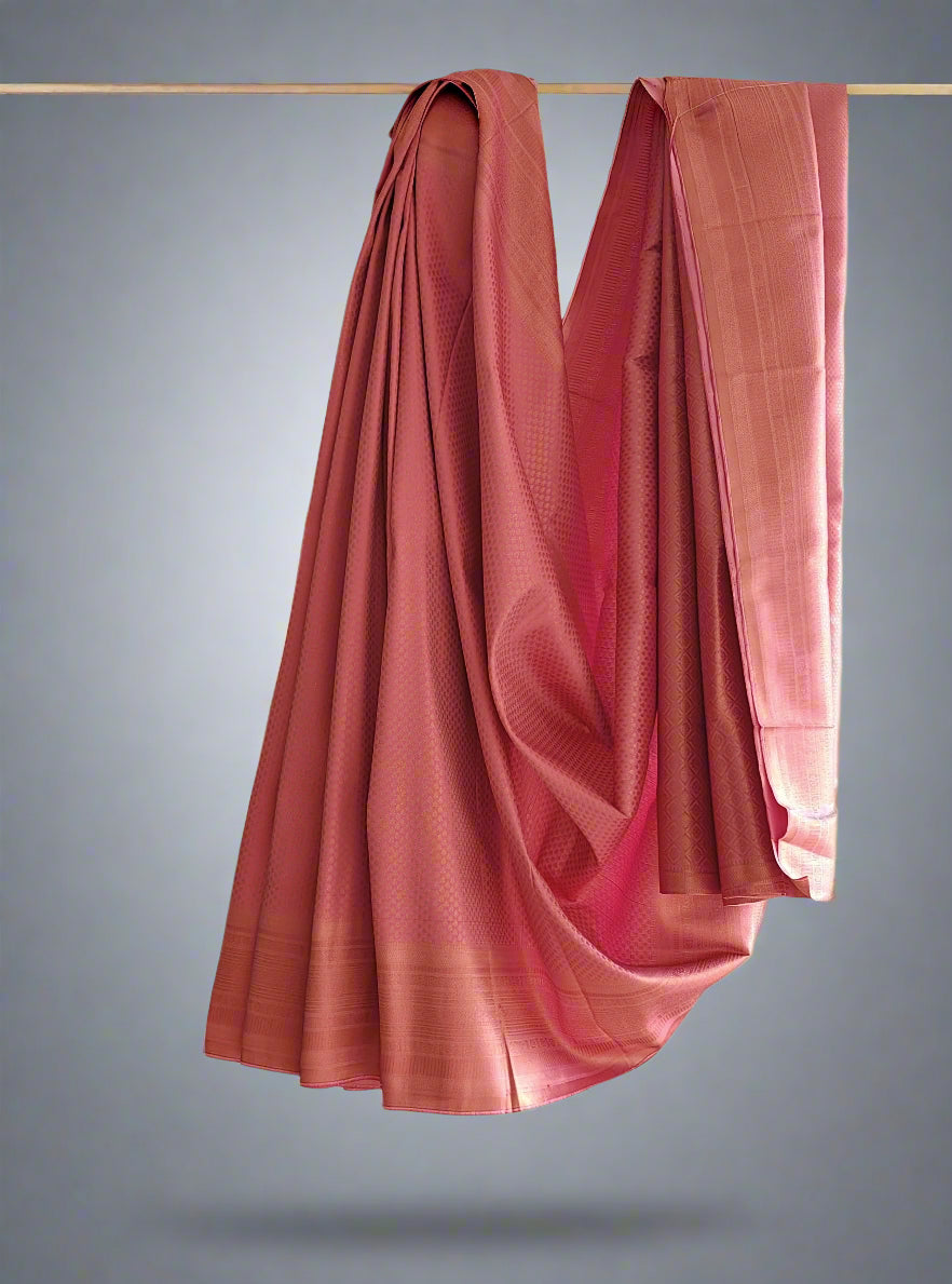 Pink Semi Silk Saree