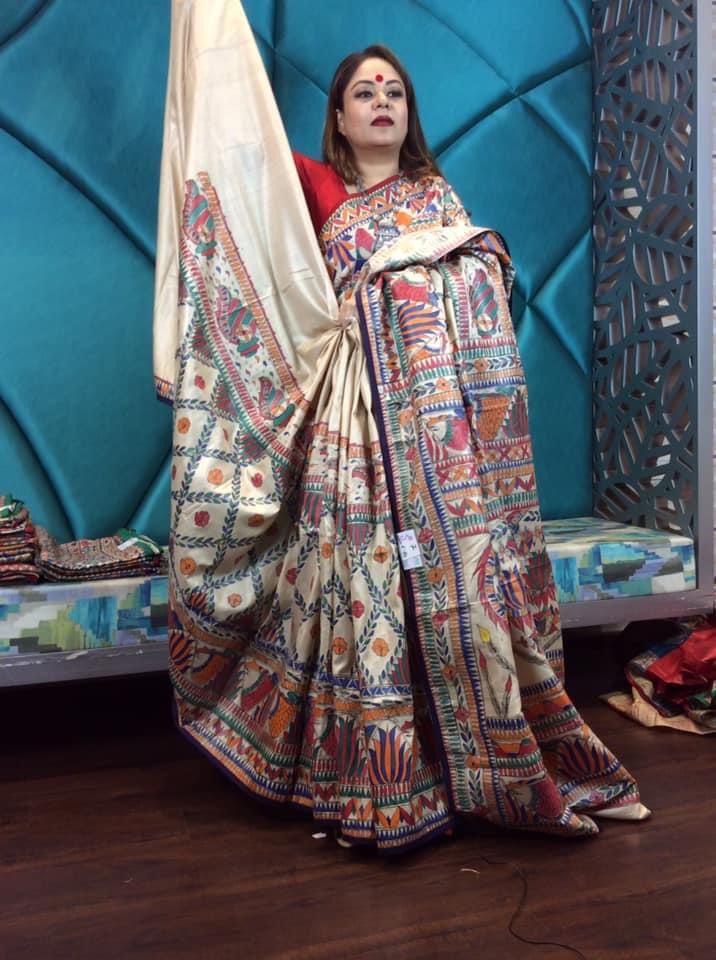 Artisan Tussar Ghicha Silk Saree